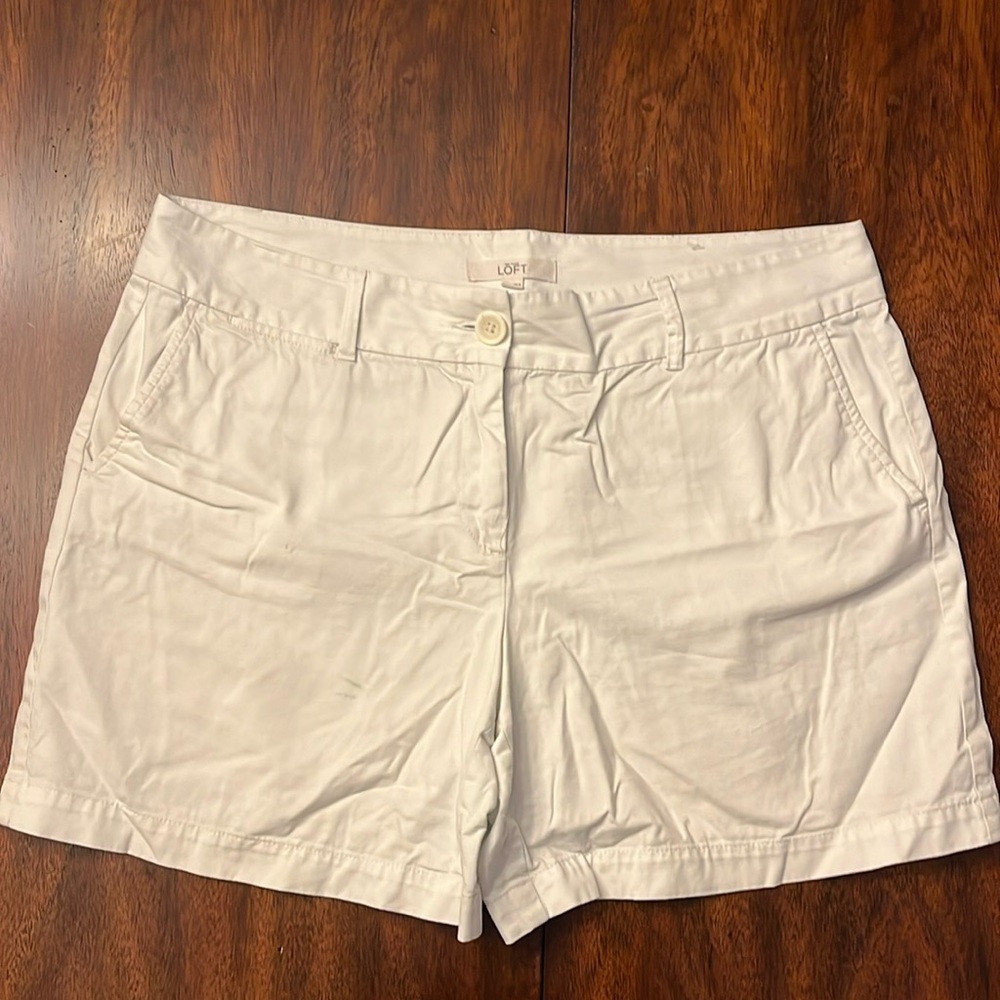 Loft riviera white 5” shorts size 12